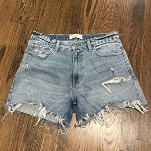Abercrombie and Fitch High Rise 4 inch Shorts